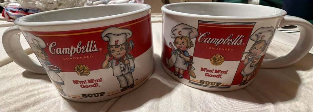 Vintage 1998 Campbell's Kids Condensed Soup Mug Set by Westwood - Picture 1 of 4